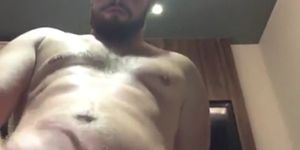 young str8 hairy man jerk off