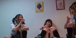 Asian students playing sex videos in their college room