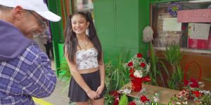 Latina teens face jizzed