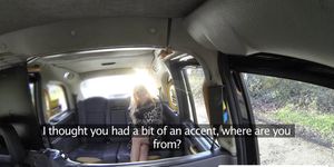 Horny Cindy have anal sex with the driver in the backseat (Blonde Bombshell)