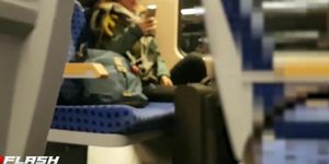 Train Flash Blonde Takes Video
