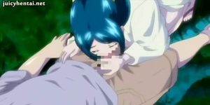Big meloned anime maid having sex