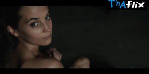 Alicia Vikander Breasts Scene  in Tulip Fever