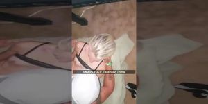 Horny Couple Fucked Rough In The Public Restroom On Snapchat