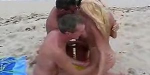 Nikki Hunter Plays with Guys at Nude Beach 2 by snahbrandy