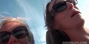 Sex trip with boob flashing horny girls