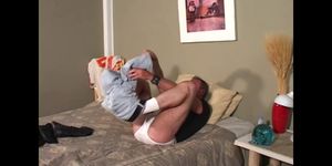 BLACKS ON BOYS - Hairy middle aged man gets fucked by blacks