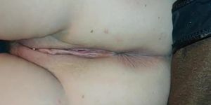Showing the inside of a milf's gaping pussy. Opens so easily!