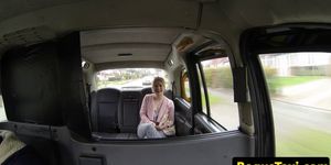 FAKEHUB - Amateur british cocksucker takes a taxi ride