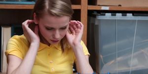 Real teen amateur thief gets fucked
