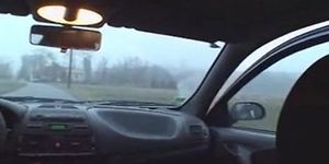 Hot Beurette Suck and ass fuck in The Car