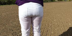 Casually pissing my white jeans in public! From my 1st compilation  )