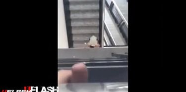 Fucking Cute Asian Teen At The Stairs