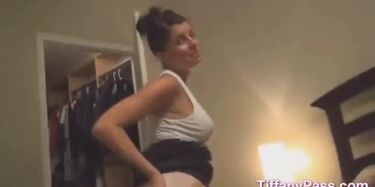 Big Butt Skinny Slut Fucks her Man on Webcam