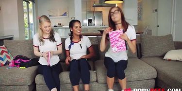Foreign boy is so excited fucking three American girls TNAFlix ...