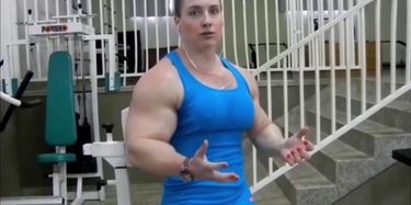 Three Muscle Women Fuck Some Wimp