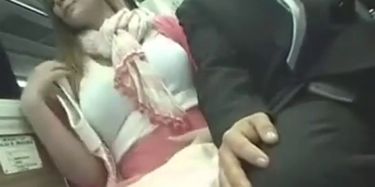 Groping In Train - Young Office girl groped in Train - Tnaflix.com
