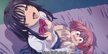 Anime Lesbian Big Cock - A busty woman gets a big dick and fucks with her friend Anime hentai  TNAFlix Porn Videos