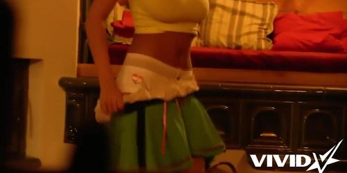 Vivid.com - Tight European tiroler slut milks this guy like a pro