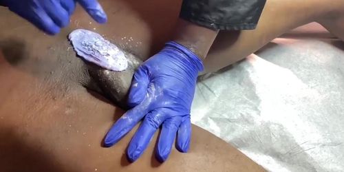 Full Male Brazilian Wax including Bottom Nudity