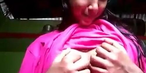 Village Girl Showing Her Tits And Pussy
