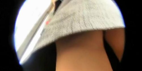 Mature chubby upskirt ass video