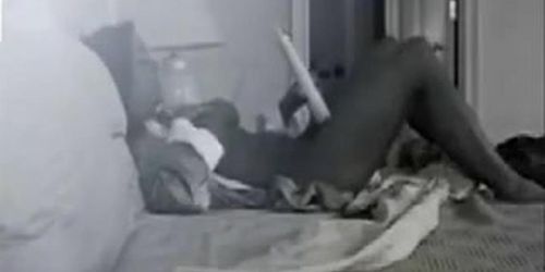Good idea to place hidden cam in milf bedroom !!