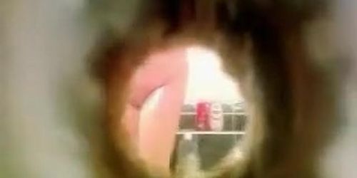 Chubby wife showering