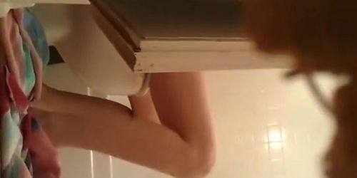 Video of my naked sis washing teeth