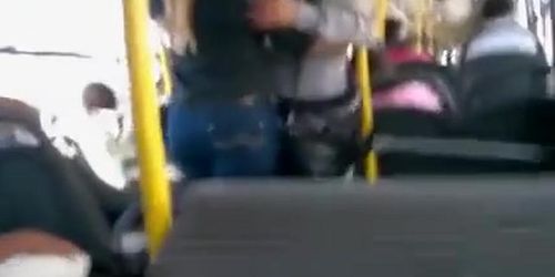 Beautiful big booty in jeans on the bus