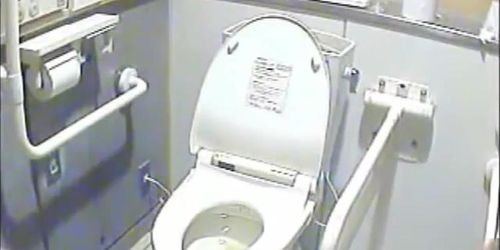 Voyeur camera in the ladies toilet