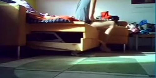 girl changing clothes