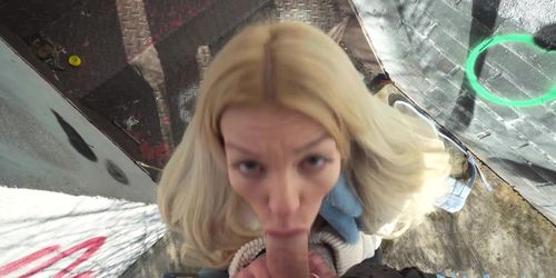 Public Agent German blonde MILF gets a creampie from a big cock (Kaira Kampen)