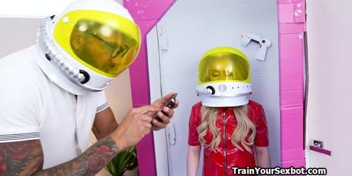 Petite spacewoman hammered by a hard dick