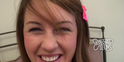 Adorable college girl makes her debut porn video (Nikki Anne)