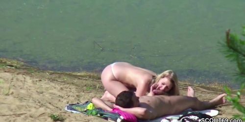 Voyeur Young German Couple Screw At Beach Of Hamburg