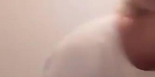 Insta blonde double tit slip