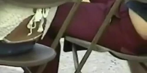 SDRUWS2 - CANDID WHITE THONG IN PUBLIC PLACE