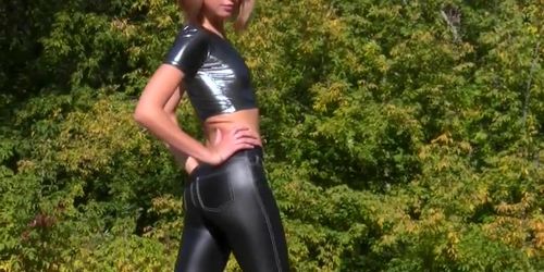 olga v shiny spandex