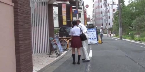 lucky old man fucks a busty schoolgirl