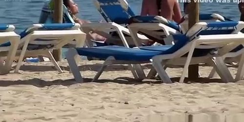 Hot Topless Girls Sunbathing On The Beach