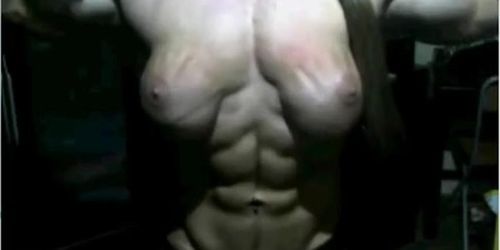 sexual muscles exploding out of her clothes