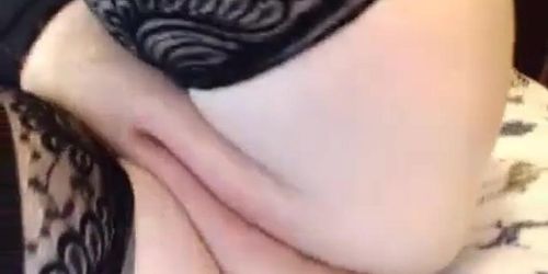 Horny granny masturbating on cam very hot