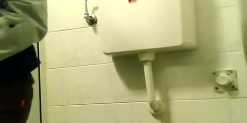 The hot toilet voyeur video from the male toilet room