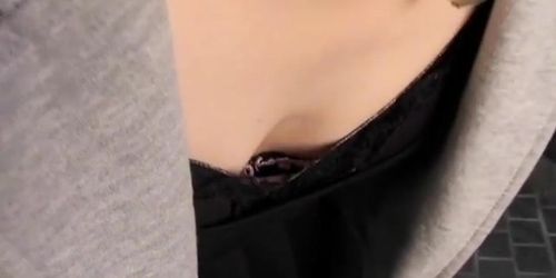 Hot Face Asian Small Tits On Great Downblouse Video