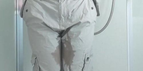 Guy pees himself