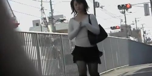 Soft elegant Japanese whore is having sharking encounter with random lad