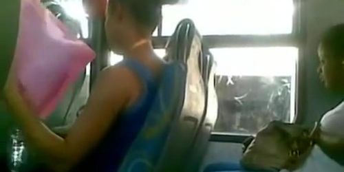 Masturbation on the back seat