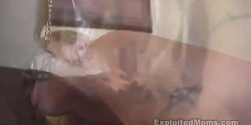 E.M- Nasty blond Milf banged rough by bbc