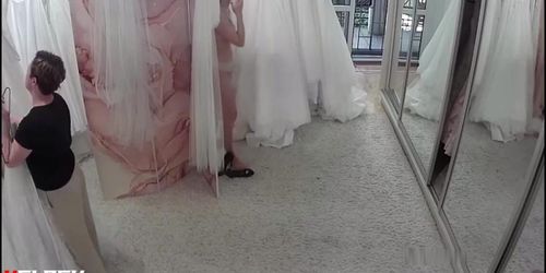 Bride Trying The Dress